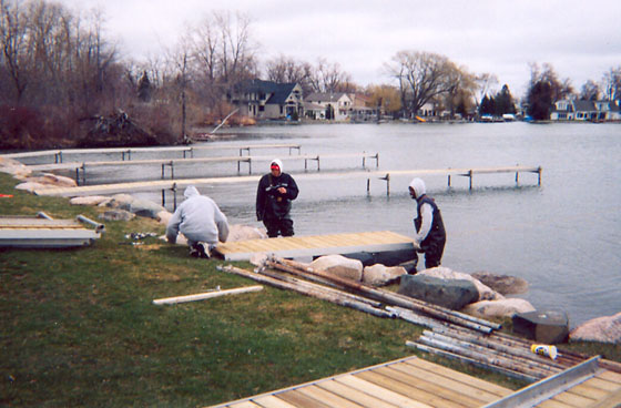 Installation of a removable dock