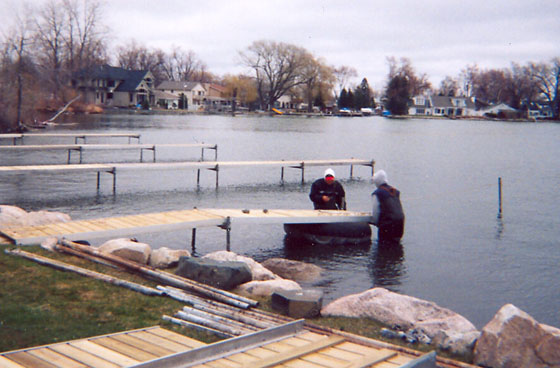 Temporary dock removal