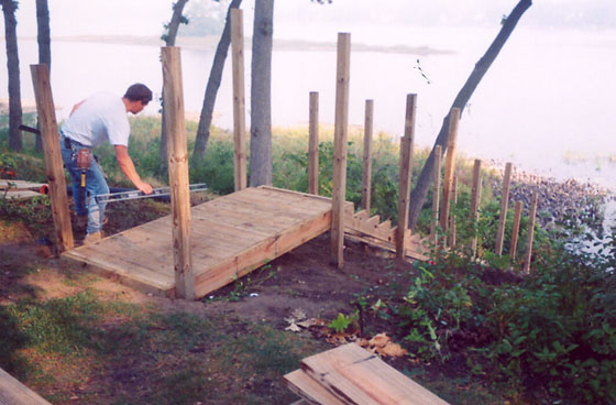 Staircase under construction