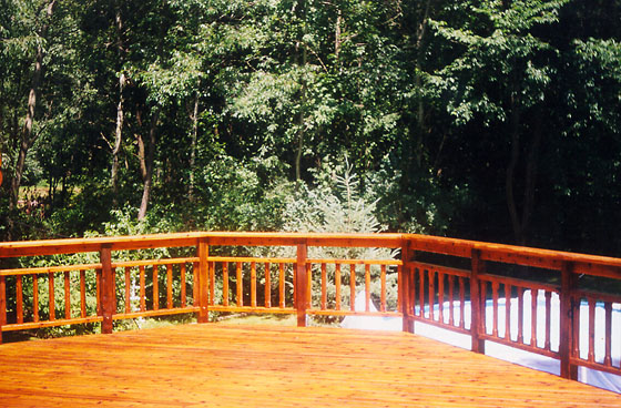 beautiful completed deck restoration in Oakland County, Michigan