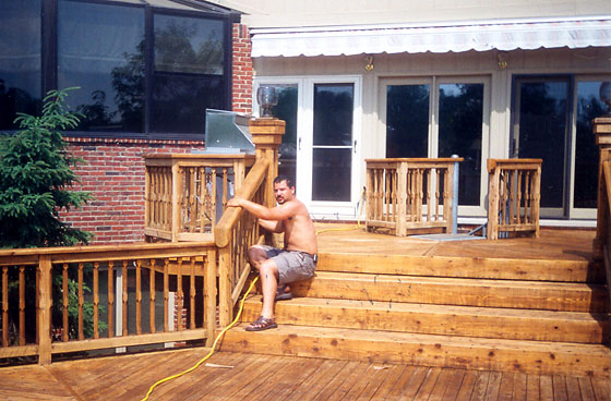 Deck restoration with like new results